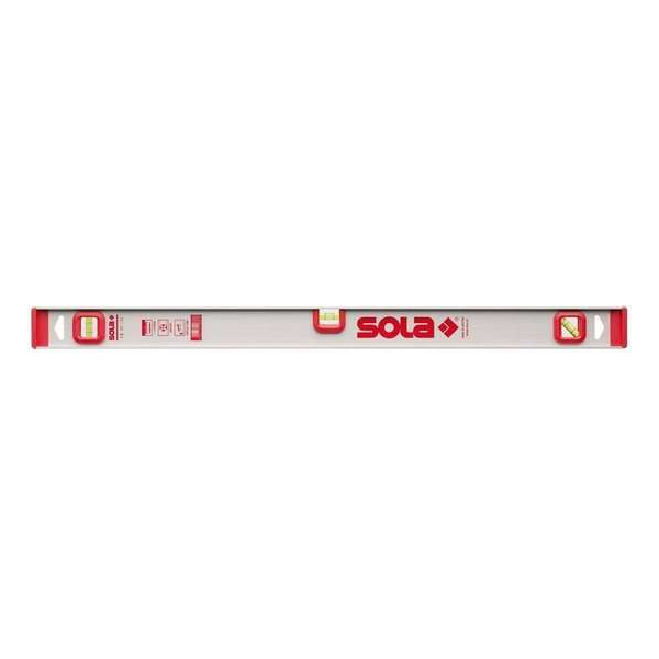 SOLA Alu-waterpas I-profiel I40 40cm 2 libellen 1,00mm/m zilver SOLA Alu-waterpas I-profiel I40 40cm 2 libellen 1,00mm/m zilver