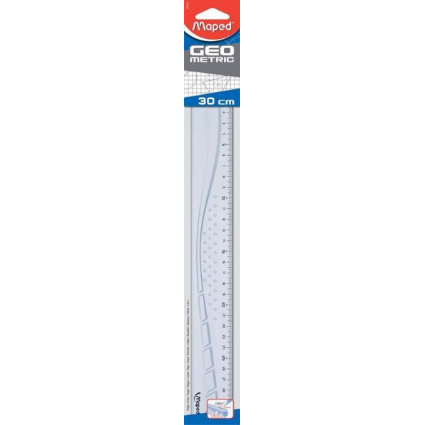 56x Maped liniaal Geometric 30cm, transparant 56x Maped liniaal Geometric 30cm, transparant