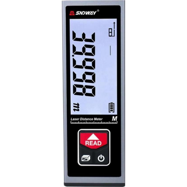 SNDWAY® SW-B60 Digitale Afstandsmeter LCD Met 5 Functies Maximaal 60 Meter SNDWAY® SW-B60 Digitale Afstandsmeter LCD Met 5 Functies Maximaal 60 Meter