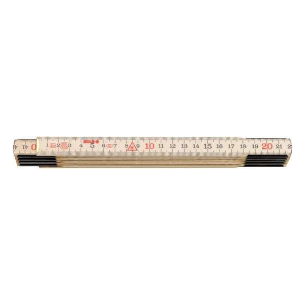 Sola H 2/10 Duimstok - hout - blank - 2m Sola H 2/10 Duimstok - hout - blank - 2m