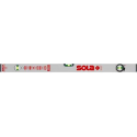 SOLA Alu blokwaterpas AV50 50cm 2 libellen 0,50mm/m zilver