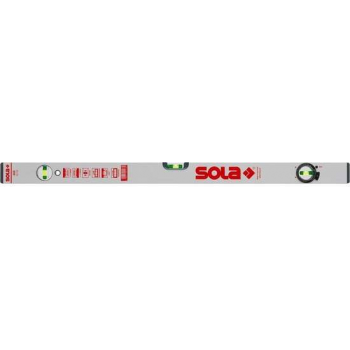 SOLA Alu blokwaterpas AV50 50cm 2 libellen 0,50mm/m zilver