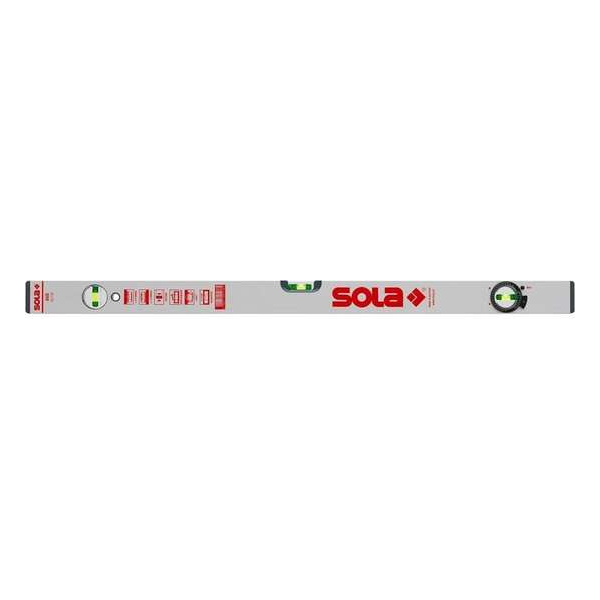 SOLA Alu blokwaterpas AV50 50cm 2 libellen 0,50mm/m zilver SOLA Alu blokwaterpas AV50 50cm 2 libellen 0,50mm/m zilver
