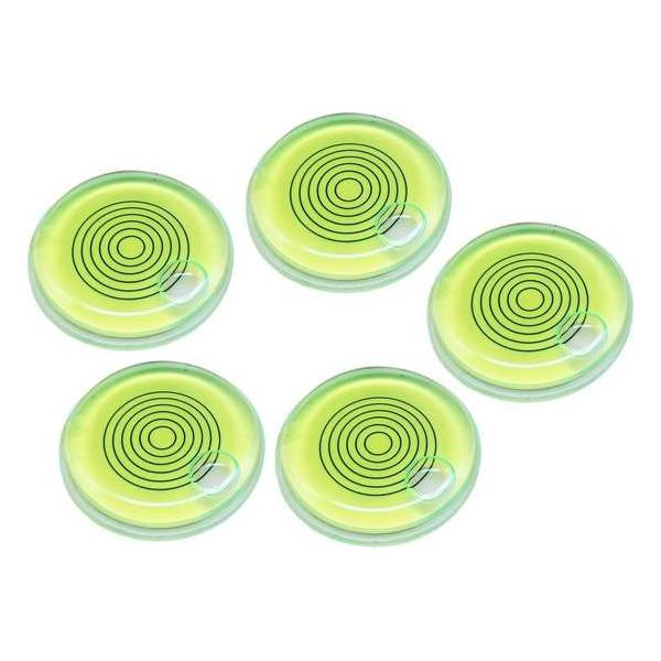 Set van 5 waterpassen, groen met lijnen (66x11 mm) Set van 5 waterpassen, groen met lijnen (66x11 mm)