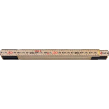 Sola HC 2/10 Duimstok - hout - blank - 2m