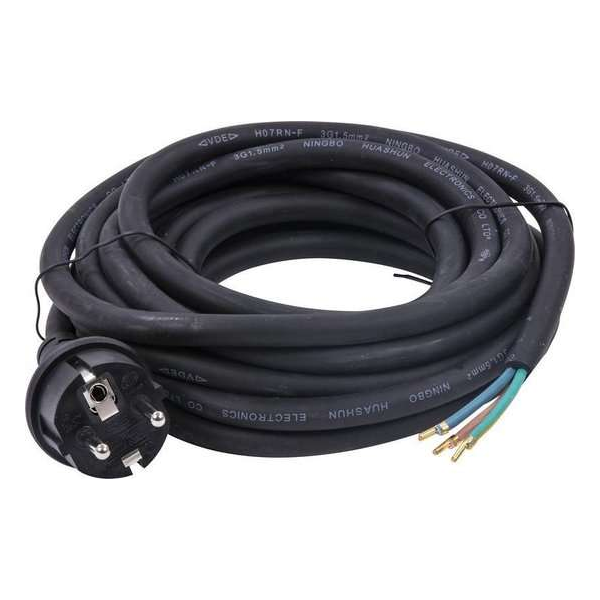 Aansluitsnoer rubber t.b.v. pomp 1,5 meter 3 x 1,0 mm Aansluitsnoer rubber t.b.v. pomp 1,5 meter 3 x 1,0 mm