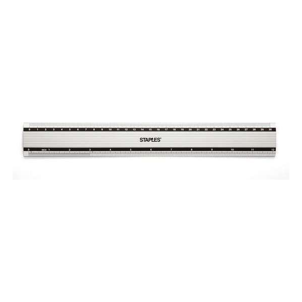 Staples Liniaal SPLS 300 mm aluminium Staples Liniaal SPLS 300 mm aluminium