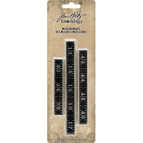 Tim Holtz measurements metal rulers x3 Tim Holtz measurements metal rulers x3