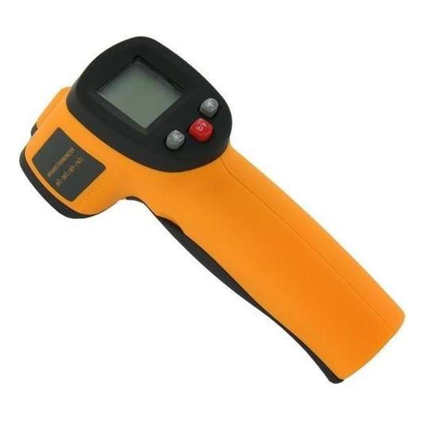 Nedro Brauch Infrarood Warmtemeter - Zwart / Oranje - -50 to 380 graden Nedro Brauch Infrarood Warmtemeter - Zwart / Oranje - -50 to 380 graden
