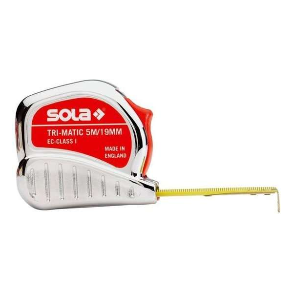 Sola Tri-Matic TM 10 m Rolmaat - 10m x 25mm Sola Tri-Matic TM 10 m Rolmaat - 10m x 25mm