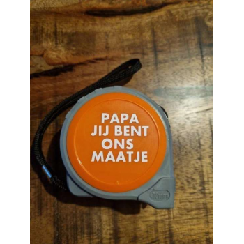 Rolmaat - Papa jij bent ons maatje - Vaderdag - Kado - Gift
