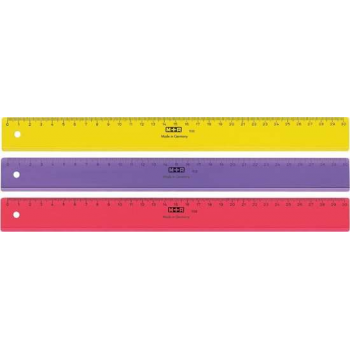 M+R lat, uit plastic, in geassorteerde kleuren, 30 cm