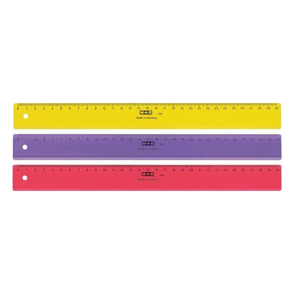 M+R lat, uit plastic, in geassorteerde kleuren, 30 cm M+R lat, uit plastic, in geassorteerde kleuren, 30 cm