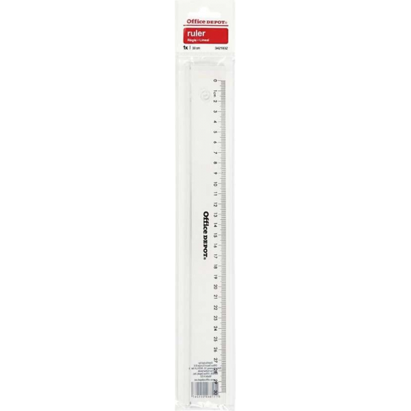 Liniaal. L: 30 cm. 1 stuk Liniaal. L: 30 cm. 1 stuk