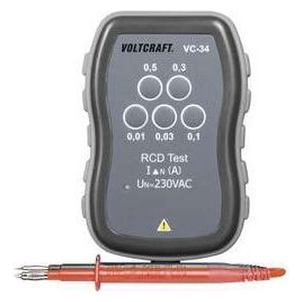 VOLTCRAFT VC-34 Aardleksneltester CAT III 250 V VOLTCRAFT VC-34 Aardleksneltester CAT III 250 V