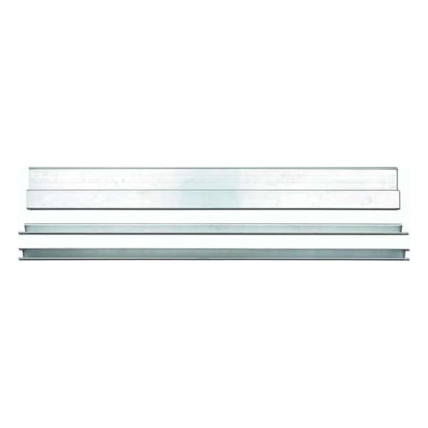 HAK Licht metalen trapezoidale profiel met plastic eindkappen, Profiel cross-section: 27 x 112 mm 100cm HAK Licht metalen trapezoidale profiel met plastic eindkappen, Profiel cross-section: 27 x 112 mm 100cm