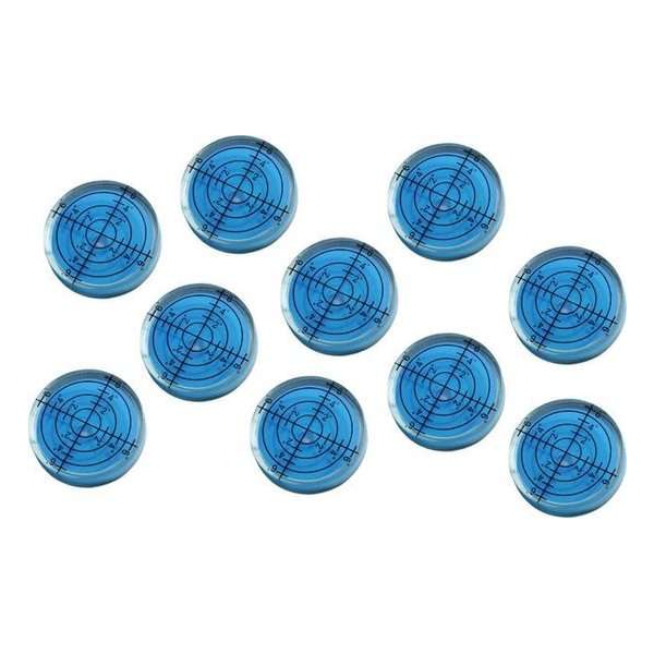 Set van 10 ronde waterpasjes (32x7 mm, blauw) Set van 10 ronde waterpasjes (32x7 mm, blauw)