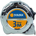 Ivana rolbandmaat met stalen band 3 meter 16 mm breed