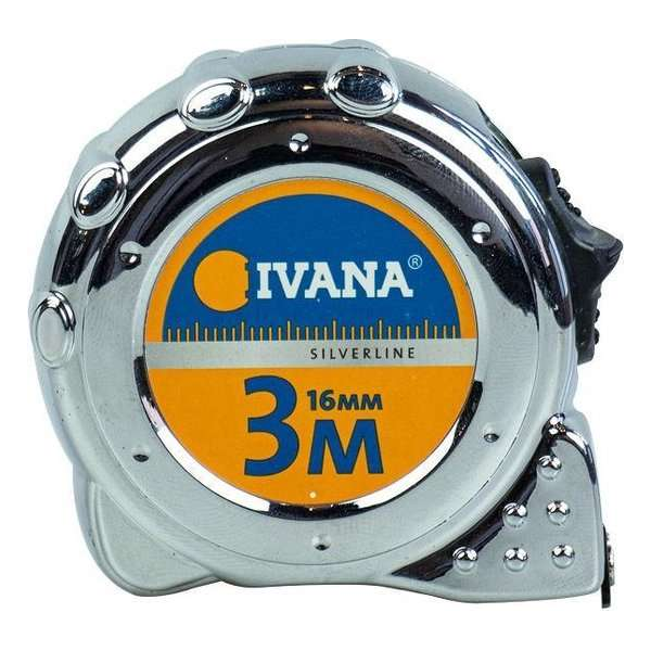 Ivana rolbandmaat met stalen band 3 meter 16 mm breed Ivana rolbandmaat met stalen band 3 meter 16 mm breed