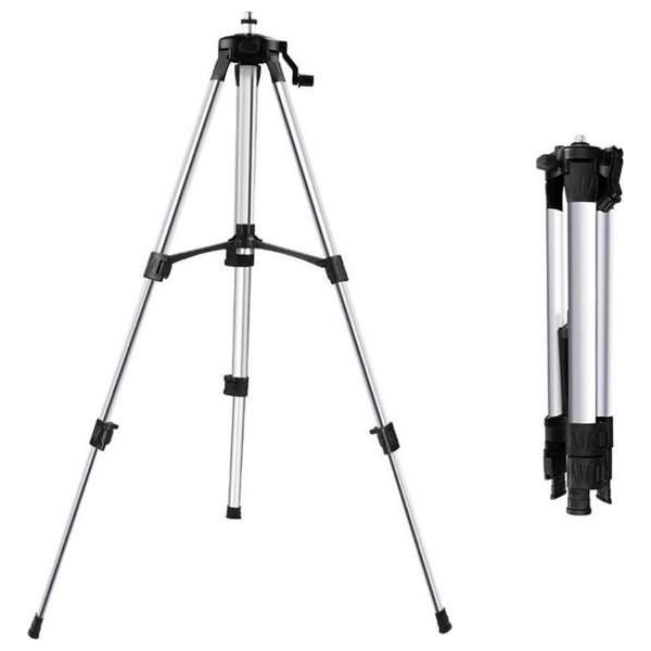 Dakta® Laserstatief | 1.2 M | Laserliner | Kruislijnlaser | Waterpas | Bouwlaser | Aluminium | Zilver Dakta® Laserstatief | 1.2 M | Laserliner | Kruislijnlaser | Waterpas | Bouwlaser | Aluminium | Zilver
