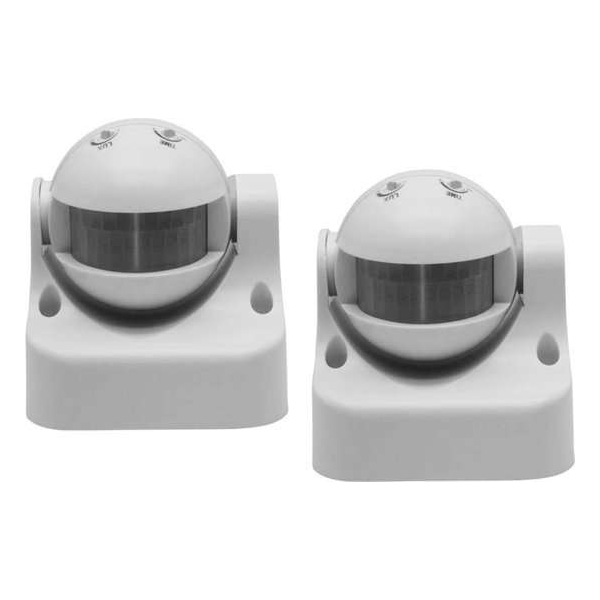 Set van 2 bewegingssensoren (opbouw, 230 volt, 50 hz, wit) Set van 2 bewegingssensoren (opbouw, 230 volt, 50 hz, wit)