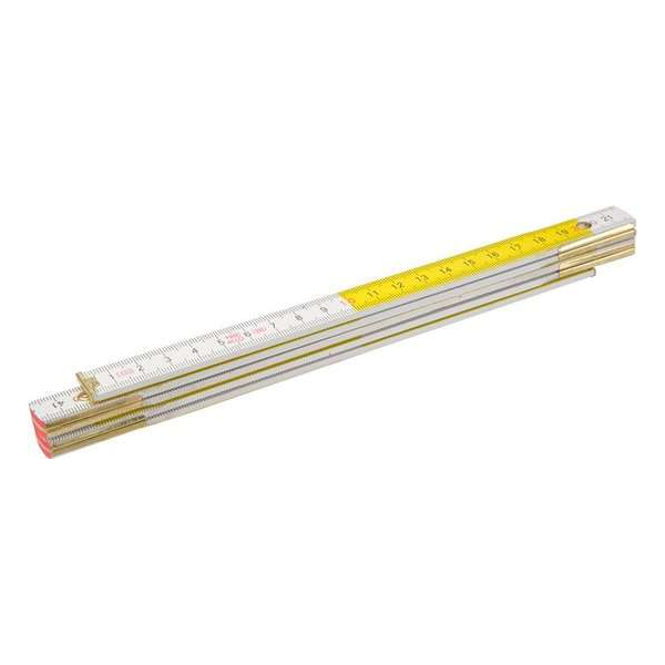 Topex Duimstok 2mtr Wit/Geel EG IJknorm Klasse 2 Topex Duimstok 2mtr Wit/Geel EG IJknorm Klasse 2