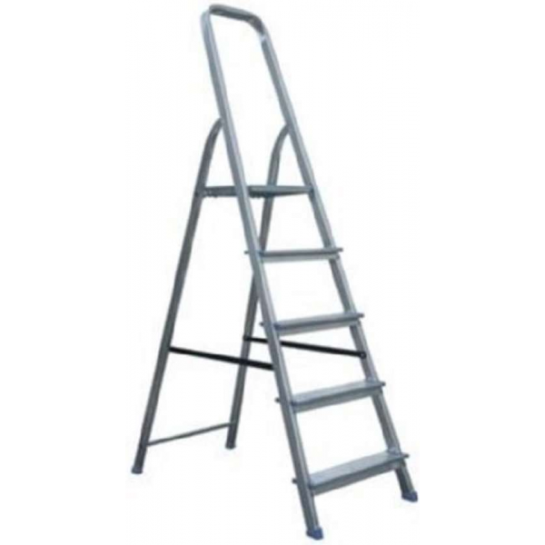 Huishoudtrap trapladder - 5 Treden - aluminium - Professioneel en Huishoud gebruik - Anti-Slip treden- Europese keuring Huishoudtrap trapladder - 5 Treden - aluminium - Professioneel en Huishoud gebruik - Anti-Slip treden- Europese keuring