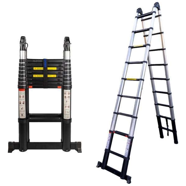 ALDORR Professional - Telescopische Vouwladder 6,20 meter - Soft Close - Levenslang garantie ALDORR Professional - Telescopische Vouwladder 6,20 meter - Soft Close - Levenslang garantie