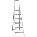 ALDORR Home - Huishoudtrap 6 Treden - Huishoudladder Inklapbaar - Keukentrap Opvouwbaar