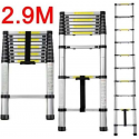 Telescopische ladder - 11 Treeds - Werkhoogte 3.20m - Aluminium