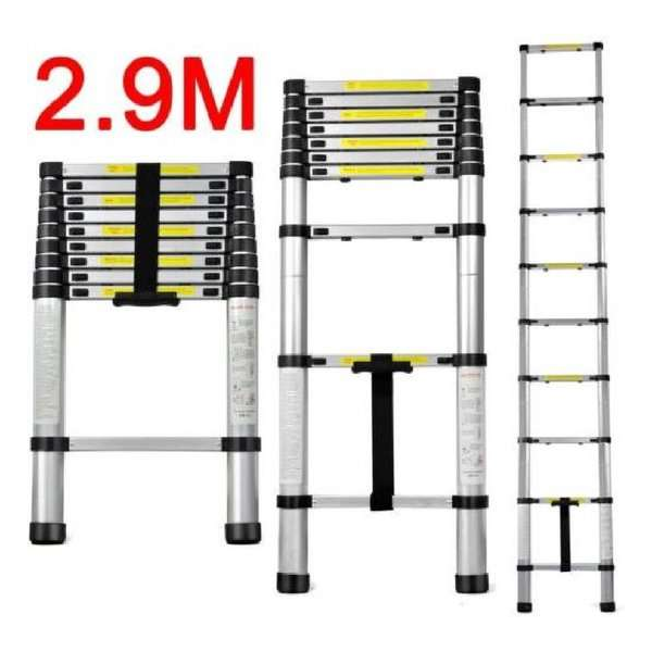 Telescopische ladder - 11 Treeds - Werkhoogte 3.20m - Aluminium