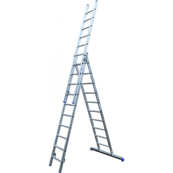 Alumexx - ladder 3-delig - 3x10 - Grijs Alumexx - ladder 3-delig - 3x10 - Grijs