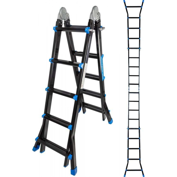 ALDORR Professional - Little Giant Uitschuifbare Vouwladder 4x5 - 5,10 meter ALDORR Professional - Little Giant Uitschuifbare Vouwladder 4x5 - 5,10 meter