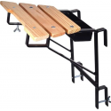 Ladder muurafhouder zwart (sport 30 mm)