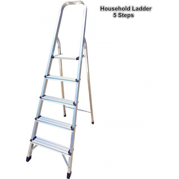 Huishoudtrap Keukentrap 5 treden 148 cm hoog Huishoudtrap Keukentrap 5 treden 148 cm hoog