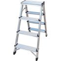 Industrietrap Werktrap Dubbel Oploopbaar 4 Treden 90 cm hoog