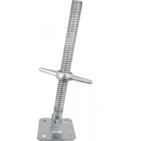 Zwenkbare steiger voetspindels, 38 x 500 mm, elektrolytisch verzinkt staal, GeZu Impex Zwenkbare steiger voetspindels, 38 x 500 mm, elektrolytisch verzinkt staal, GeZu Impex