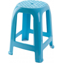Lichtblauw krukje/keukenkrukje/opstapje 46,5 cm - Keuken/badkamer krukjes/zitjes