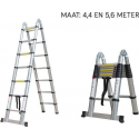 Herzberg Telescopische Ladder Dubbel 4,40 Meter