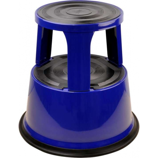 DESQ® opstapkruk - Blauw - Metaal - Hoogte 42,6 cm DESQ® opstapkruk - Blauw - Metaal - Hoogte 42,6 cm