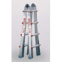 Waku Ladders Telescopische ladder - 4x5 sporten - Aluminium