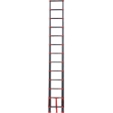 AL Telescopische Ladder Breed step Aluminium Breed step 4,7 meter Red Black
