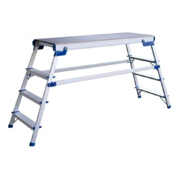 Aluminium inklapbaar werkplateau 124 x 45 x 92 cm (lxbxh) tot 150 kg Aluminium inklapbaar werkplateau 124 x 45 x 92 cm (lxbxh) tot 150 kg