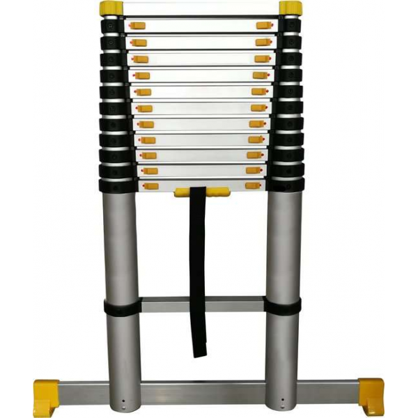 Mr Safe Telescopische ladder - 13 Treeds - Soft Close - Werkhoogte 3.91m Mr Safe Telescopische ladder - 13 Treeds - Soft Close - Werkhoogte 3.91m