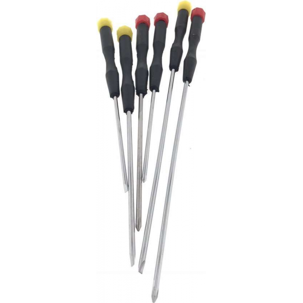 Benson Precisie schroevendraaier set, 6 stuks, Extra lang Benson Precisie schroevendraaier set, 6 stuks, Extra lang