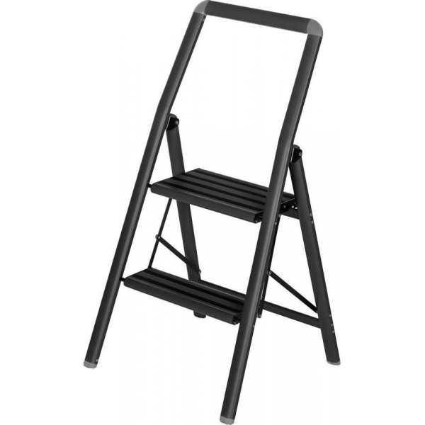 Huishoudtrap inklapbaar Alu Compact 2 tredes Huishoudtrap inklapbaar Alu Compact 2 tredes