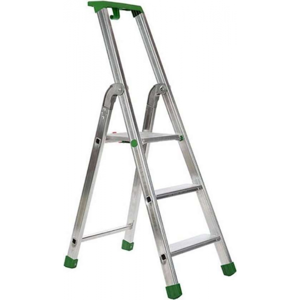 Escalo – Industriële trapladder – Quadra – Aluminium – 3 treden – 125 cm Escalo – Industriële trapladder – Quadra – Aluminium – 3 treden – 125 cm