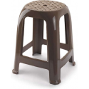 Pakket van 3x stuks opstap krukje/keukenkrukje/verhoger opstapjes taupe bruin 37 x 37 x 46,5 cm
