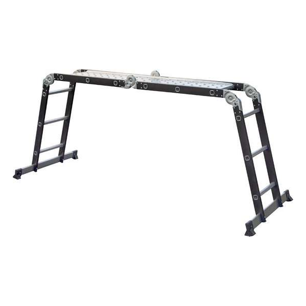 Escalo Multifold 4-in-1 Black Vouwladder met platform Escalo Multifold 4-in-1 Black Vouwladder met platform