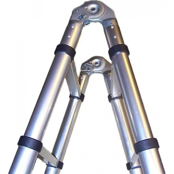 Aluminium Klap+Telescoop Ladder 3.8 Meter Aluminium Klap+Telescoop Ladder 3.8 Meter